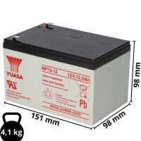 Yuasa NP12-12 AGM-Bleiakku 12V 1 productbox 6_2nd