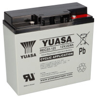 Yuasa REC22-12I zyklenfester AGM-Bleiakku 12V 22Ah – M
