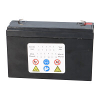 Landport LP6-12 T1 6V 12Ah AGM Bleiakku VdS 4,8 mm Faston 4