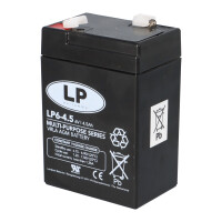 Landport LP6-4.5 T1 6V 4,5Ah AGM Bleiakku 4,8 mm Faston 6