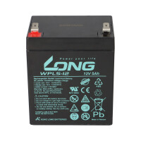 Kung Long Blei Akku WPL5-12 12V 5Ah 6,3mm Faston Longlife 1