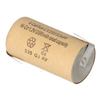 20x XCell Sub-C Hochleistungsakku mit Z-Lötfahne - 1,2V