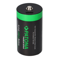 PATONA 2x LR20 Mono D Premium Akkus 6,0Wh mit USB-C und Lade