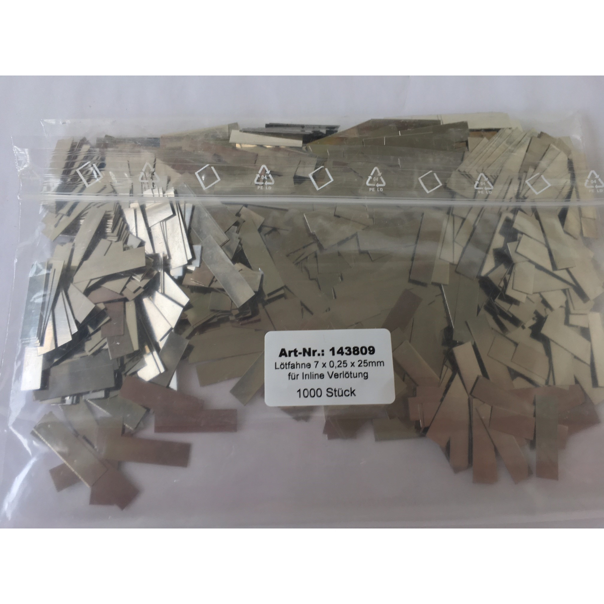 Lötfahne 7x0,25x25mm INL