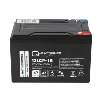 B-Ware Q-Batteries 12LCP-15 12 V 15 Ah AGM Deep-Cycle-Akku 2