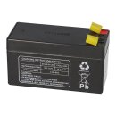 B-Ware Multipower Blei-Akku MP1,2-12 Pb 12V 1,2Ah VdS G107032, Faston 4,8