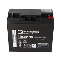 B-Ware Q-Batteries 12LCP-19 12 V 19 Ah AGM Deep-Cycle-Akku 4