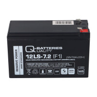 B-Ware Q-Batteries 12LS-7.2 12 V 7,2 Ah AGM Bleiakku VdS G11