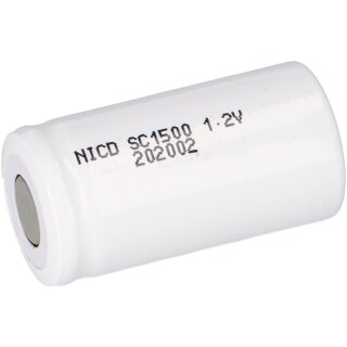 Mexcel Akku Sub-C 1,2V 1500mAh NS1500SCH Hochtemperatur