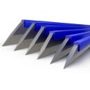 Arbeitslineal Normalstahl 500x30x6mm mit Prüfprotokoll