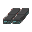18x USV-Akku WPL7.2-12-M-F2 12V 7,2Ah