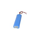 12V Akku Notleuchte 1500mAh NiCd Hochtemperatur 2x5 Reihe 30cm Kabel