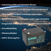 18x USV Akku WPL12-12 12V 12Ah 3