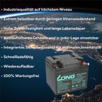 18x USV Akku WPL45-12N 12V 45Ah 3
