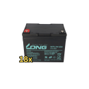 18x USV Akku WPL34-12N 12V 34Ah