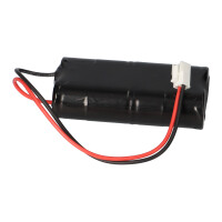 Notleuchten-Akku 4,8V 2000mAh NiCd L2x2 Sub-C mit 200mm Kabe