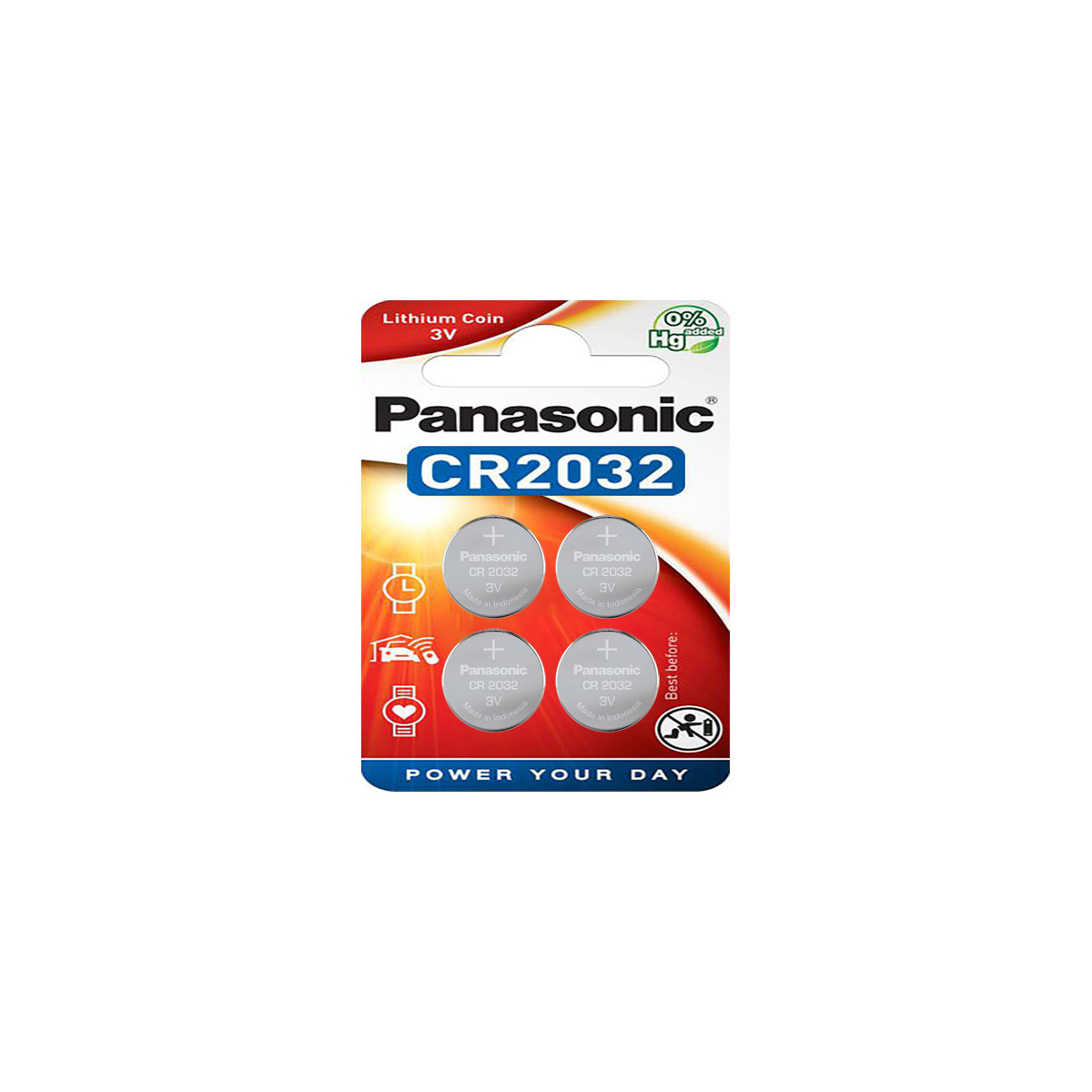 Panasonic Lithium CR2032 4er Blister