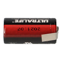 UA-CR123A 3V 1.6Ah 2/3A Li-MnO2 2/3A 3