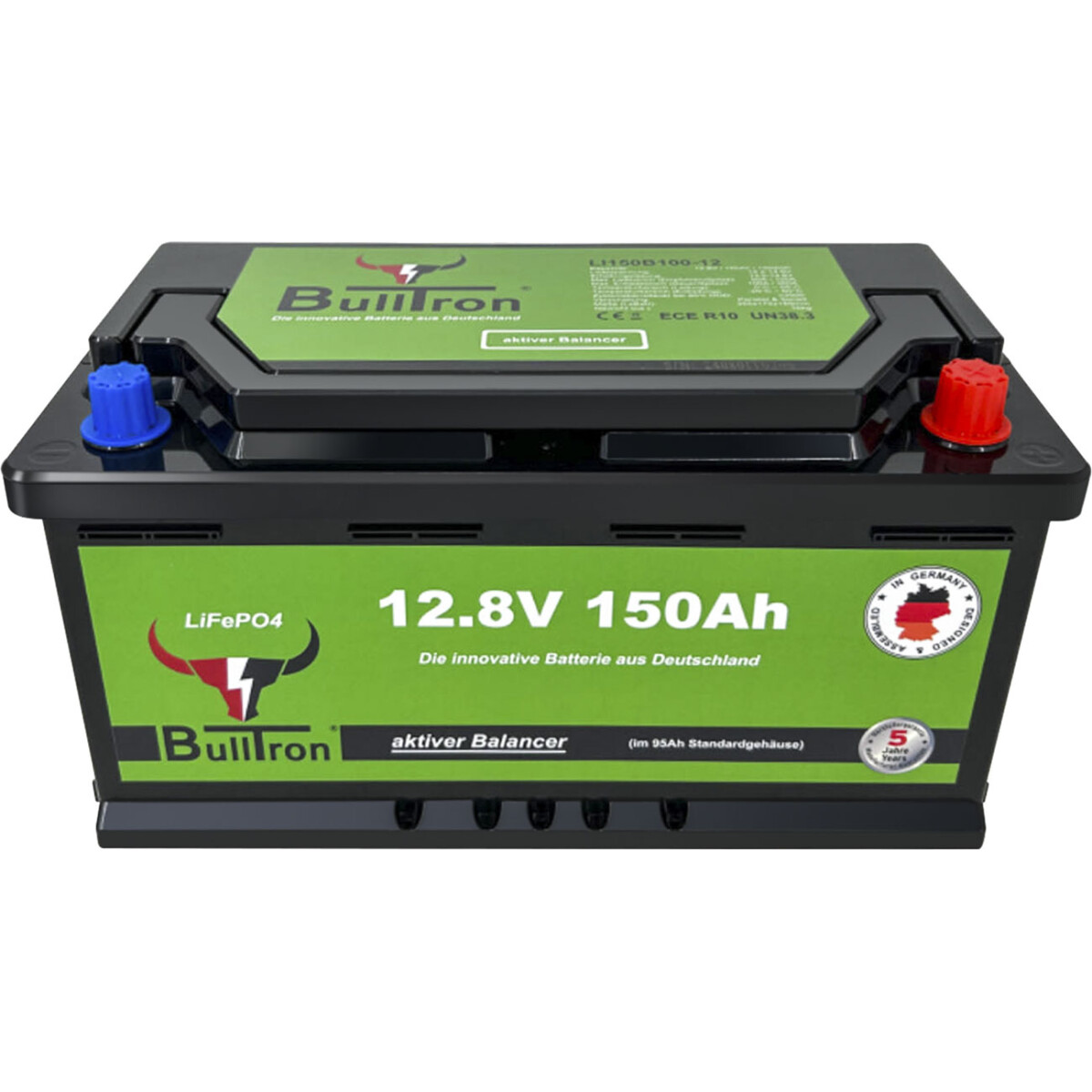 Bulltron LiFePO4 Akku 12,8V 150Ah mit BMS und Bluetooth mit 0% MwSt nach §12 Abs. 3 UstG