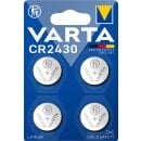 Varta CR2430 3V Lithium Knopfzelle - 4er Blister