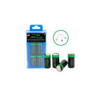 4x Premium CR123A Akkus Lithium 2960mWh  productbox