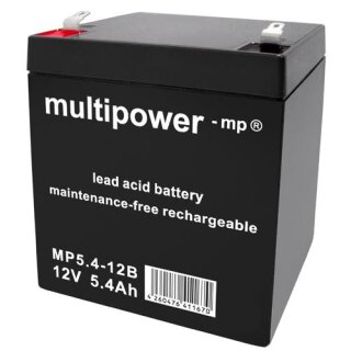 Multipower Blei-Akku MP 5,4 -12B 12V 5,4Ah