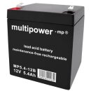 Multipower Blei-Akku MP 5,4 -12B 12V 5,4Ah