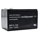Multipower Blei-Akku MP12-12E 12V 12Ah, Faston 6,3