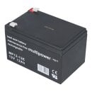 Multipower Blei-Akku MP12-12E 12V 12Ah, Faston 6,3