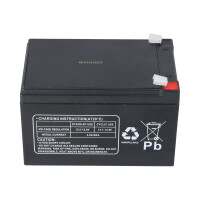 Multipower MP12-12E AGM Bleiakku 12V 12Ah – F6,3 mm 7