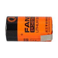 Fanso ER34615M  D-Zelle  3.6V 13000mAh mit Lötfahne-Z 3