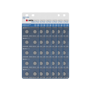 60x AGFAPHOTO Batterie Alkaline LR44 V13GA 1,5V im 10er Blister