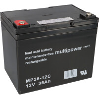 Multipower MP36-12C AGM Akku 12V 36Ah &n gallery