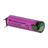 Tadiran SL-360/PT 3,6V 2,4Ah AA Li-SOCl₂ – 3 Printpins