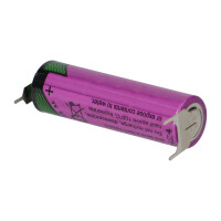 Tadiran SL-360/PT 3,6V 2,4Ah AA Li-SOCl₂ – 3 Printpins