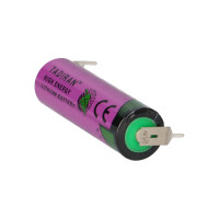 Tadiran SL-360/PT 3,6V 2,4Ah AA Li-SOCl₂ – 3 Printpins