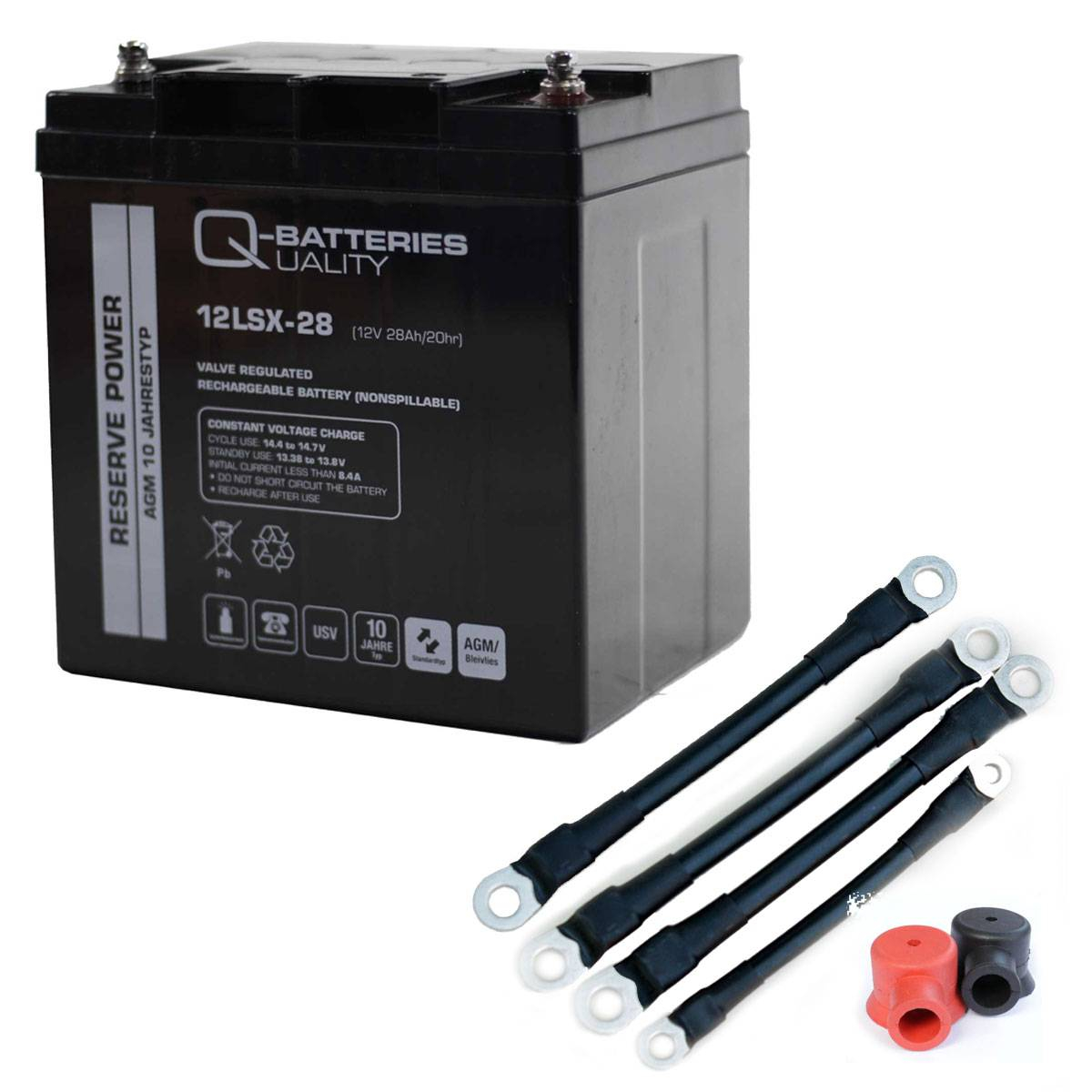 USV Akku Q-Batteries 216V Zentralbatterieanlage für Sicherheitsbeleuchtung inkl. Zubehör