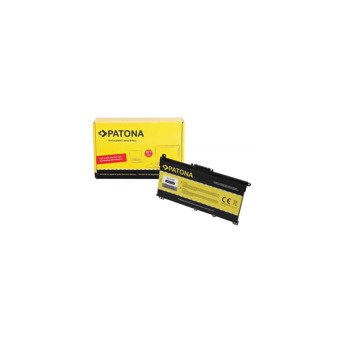 PATONA Laptop Akku 11,4V 3600mAh passend zu HP 15-CS HP 17-BY
