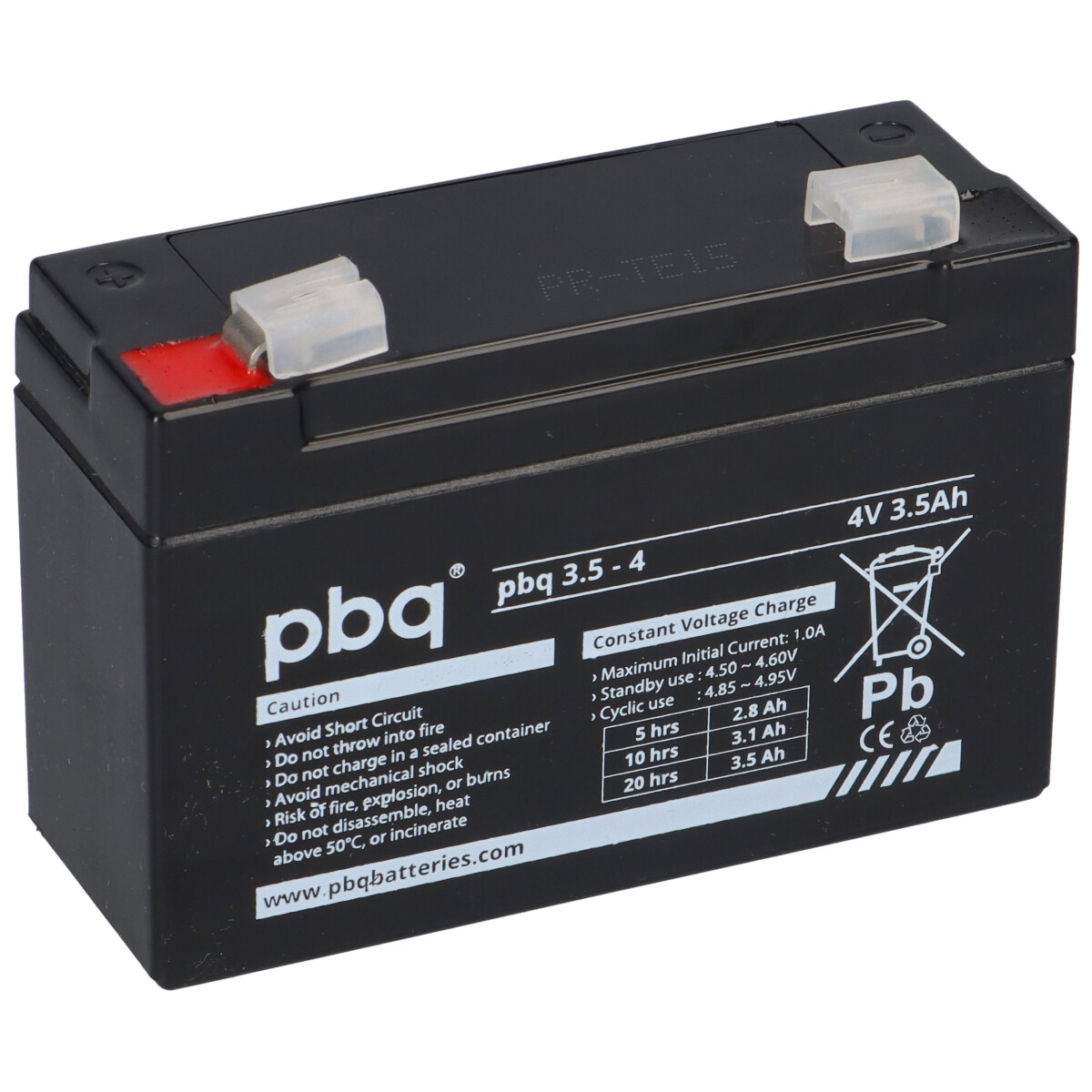 pbq 3.5-4 AGM Akku 4V 3,5Ah – passend für AccuLux SL5/SL6, Eisemann HS10 & Halo 4