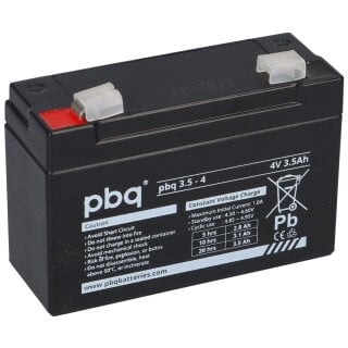 pbq 3.5 4 4V 3,5Ah wie Sonnenschein A504 Akku AGM