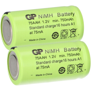 10x Akku Battery 1,2V 600mAh Ni-CD NiCD AA Mignon Industriezelle