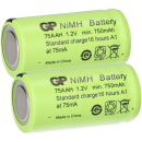 2 x GP GP75AAH Akku 2/3AA Mignon NiMH Akku 1,2V 750mAh