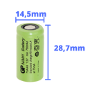 3 x GP GP75AAH Akku 2/3AA Mignon NiMH Akku 1,2V 750mAh