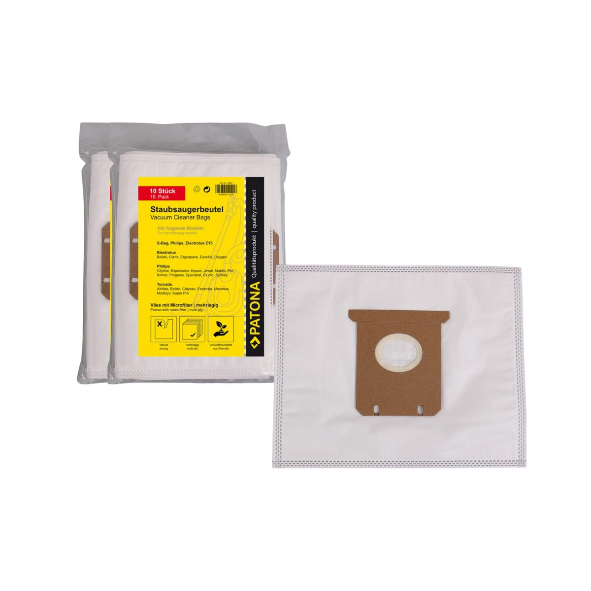 20x Mehrlagiger Vlies Staubsaugerbeutel kompatibel AEG Electrolux E15 AEC Clario Electrolux E15 AMM AirMAX