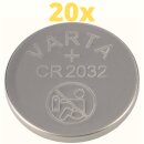 20x Varta Lithium 3V CR2032-P Bulk 3V/220mA lose