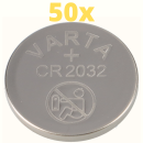 50x Varta Lithium 3V CR2032-P Bulk 3V/220mA lose