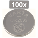 100x Varta Lithium 3V CR2032-P Bulk 3V/220mA lose