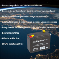 6V 7Ah Akku Blitzleuchte Horizont Euro-Blitz Euro-Synchron 3