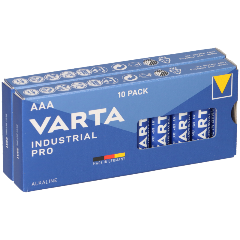 20x Batterien Micro AAA LR3 LR03 MN2400 VARTA 4003 Industrial Batteri