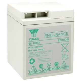 Yuasa Blei-Akku EN100-6FR AGM, Longlife, M8 Gewindebolzen